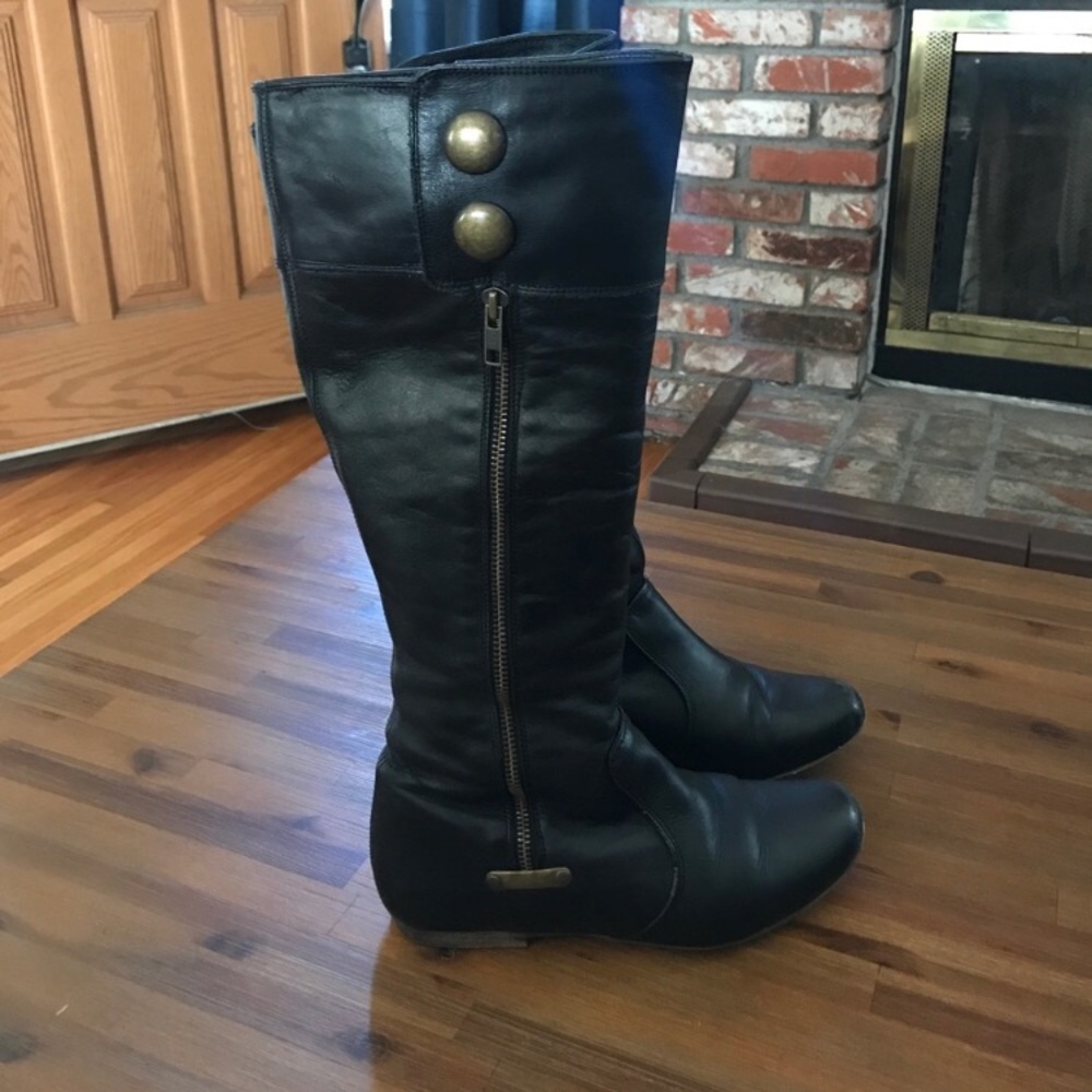 Steve Madden Black Riding boots- Size 7